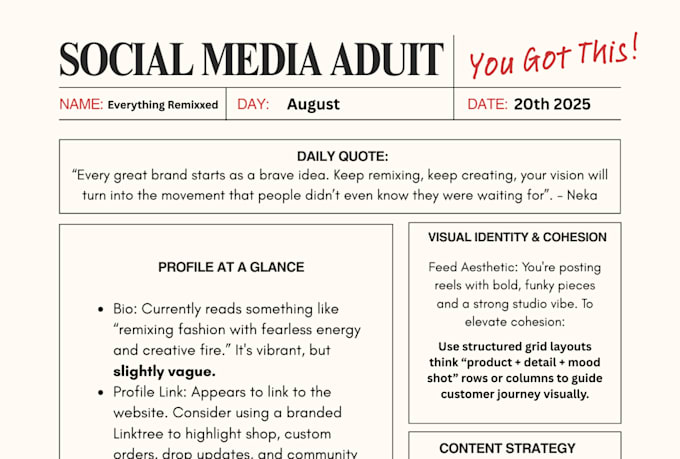 audit your social media